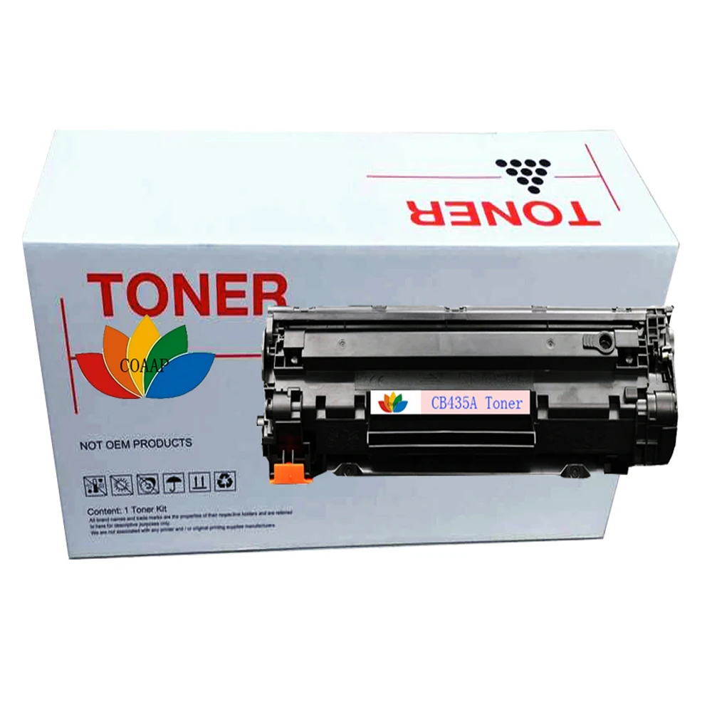 Black CB435A 435A 35A Compatible toner cartridge for HP LaserJet P1005 P1006 P1100 P1102 P1102W P1104 P1104W P1106 P1106W
Black CB435A 435A 35A Compatible toner cartridge for HP LaserJet P1005 P1006 P1100 P1102 P1102W P1104 P1104W P1106 P1106W