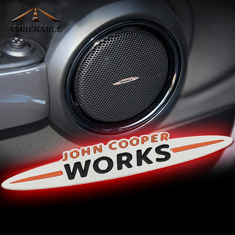 AMBERMILE Metal Mini JCW Stickers Emblems Interior Car Sticker for Mini Cooper Countryman JCW F55 F56 F60 R50 R56 Accessories
AMBERMILE Metal Mini JCW Stickers Emblems Interior Car Sticker for Mini Cooper Countryman JCW F55 F56 F60 R50 R56 Accessories