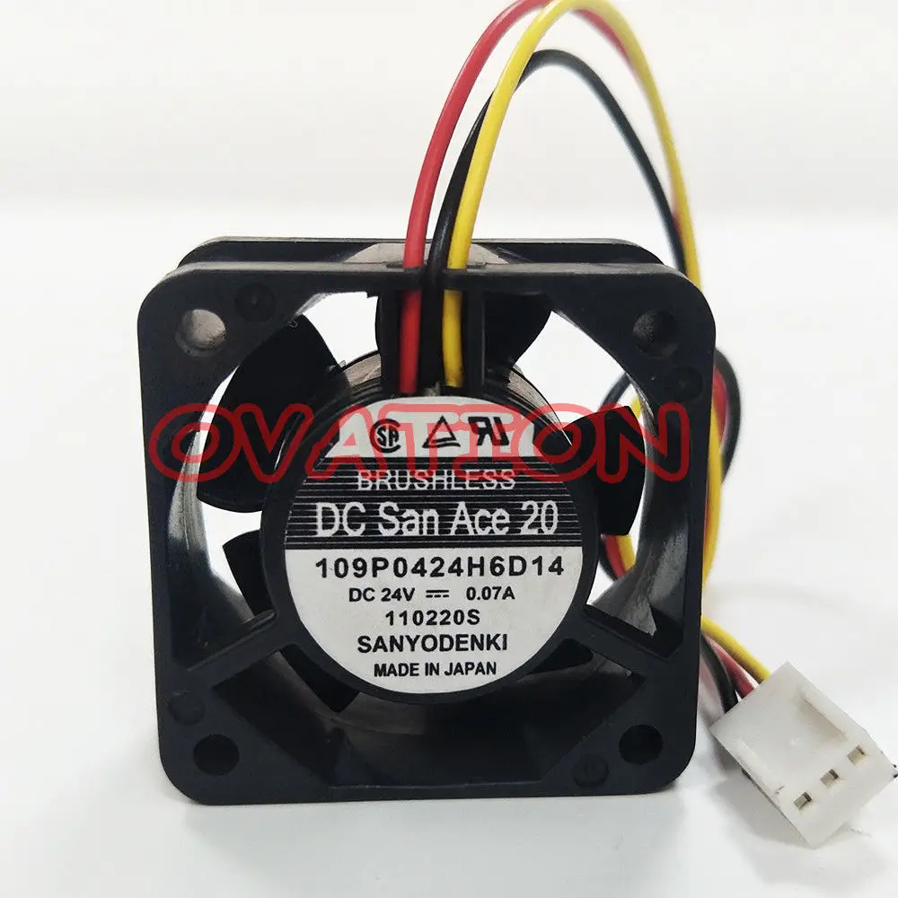 Case Fan Heatsink Cooler For Sanyo 4020 109P0424H6D14 DC 24v 0.07A 3Wire 3Pin Inverter Cooling Fan
Case Fan Heatsink Cooler For Sanyo 4020 109P0424H6D14 DC 24v 0.07A 3Wire 3Pin Inverter Cooling Fan