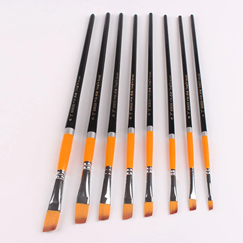 8PCS/lot Watercolor Gouache Paint Brushes Different Shape Round Pointed Tip Nylon Hair Painting Brush Set Art Supplies
8PCS/lot Watercolor Gouache Paint Brushes Different Shape Round Pointed Tip Nylon Hair Painting Brush Set Art Supplies
