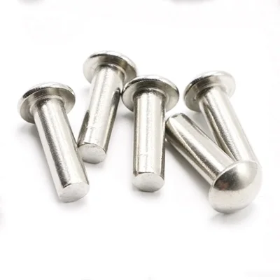 

30pcs M2 stainless steel semicircular head rivet solid rivet household solids round cap decoration bolts 3mm-12mm length