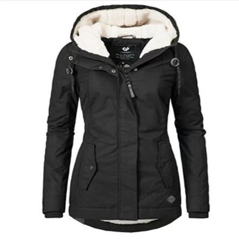 Women Winter Jacket Coat Cotton Windproof Slim Outerwear Fashion Elastic Waist Zipper Pocket Hooded Drawstring Overcoats Autumn
Women Winter Jacket Coat Cotton Windproof Slim Outerwear Fashion Elastic Waist Zipper Pocket Hooded Drawstring Overcoats Autumn