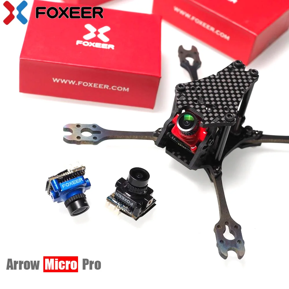 

Foxeer Arrow Micro Pro 1/3" CCD 1.8mm 4:3 600TVL PAL/NTSC FPV Camera with OSD Black/Blue/Red for RC Drone Multicopter Part Accs
