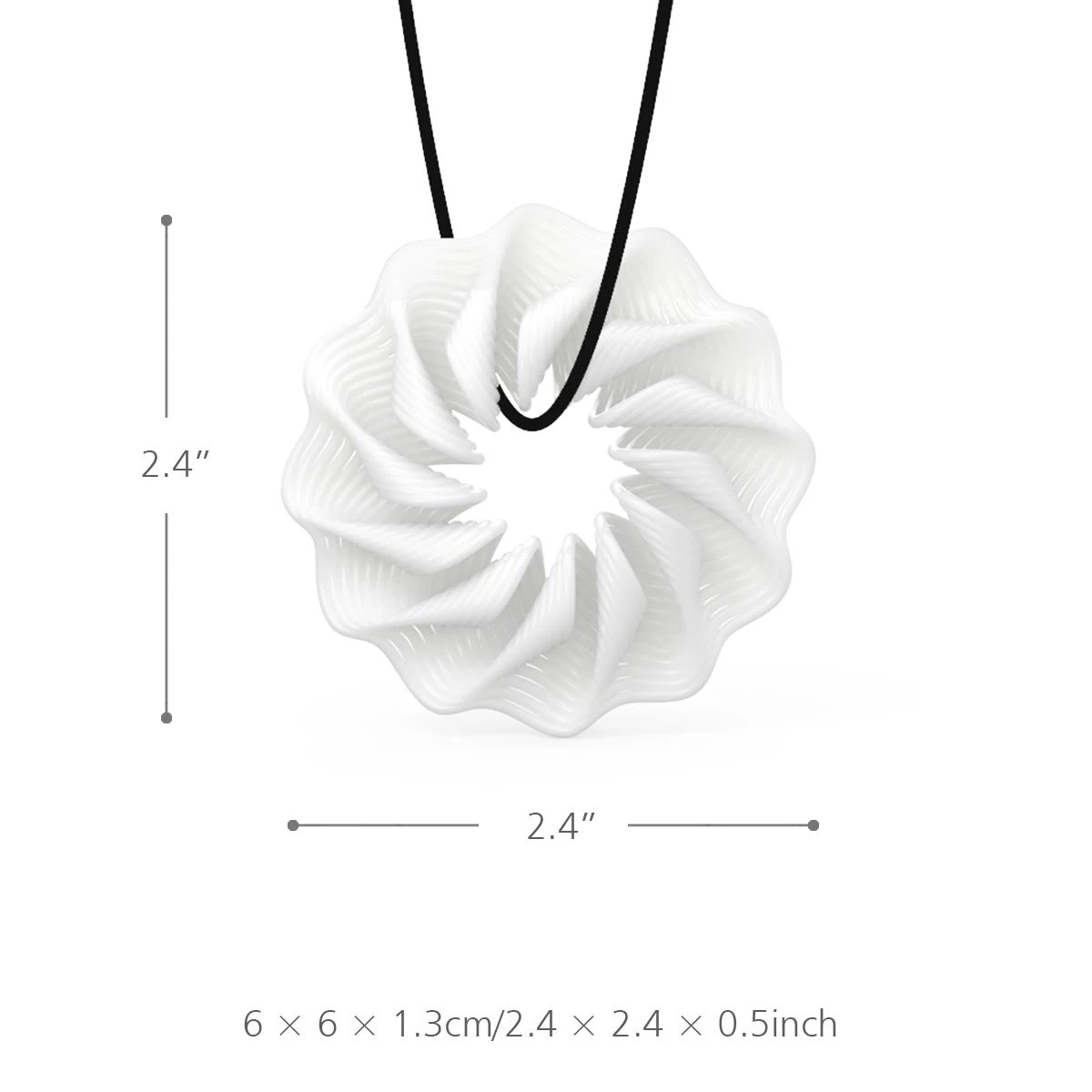 Tooarts Tomfeel 3D Printed Jewelry Rhythm Elegant Modeling Pendant Necklace Accessories | Дом и сад
