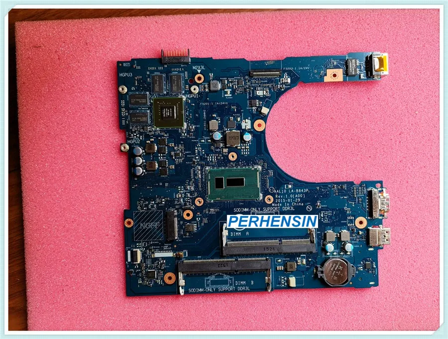 VFD5V for Dell for Inspiron 14 5458 Laptop i7-5500U Motherboard 0VFD5V LA-B843P 100% WORK PERFECTLY
VFD5V for Dell for Inspiron 14 5458 Laptop i7-5500U Motherboard 0VFD5V LA-B843P 100% WORK PERFECTLY
