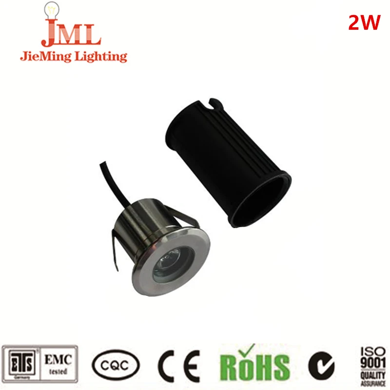 Хорошая производительность мини пункт шаг Light 2 Вт IP67 Нержавеющая сталь