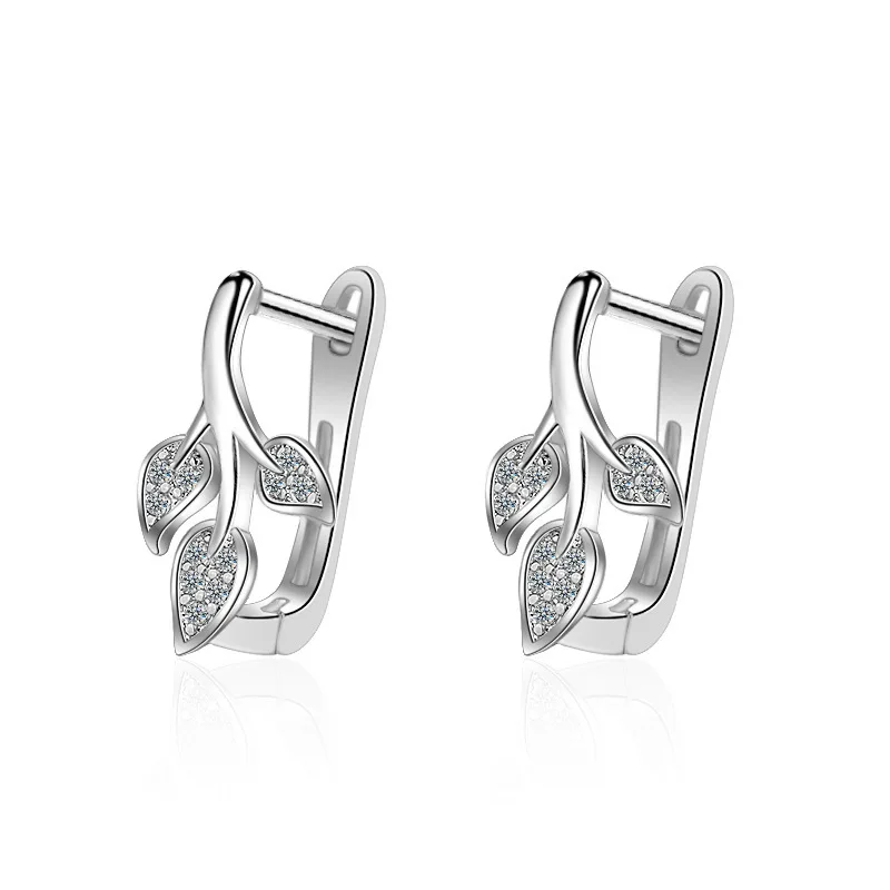 XIYANIKE New Arrival Silver Color Small Leaves Stud Earrings Zirconia Cute Simple Fashion For Women Lady Gift Trendy
XIYANIKE New Arrival Silver Color Small Leaves Stud Earrings Zirconia Cute Simple Fashion For Women Lady Gift Trendy