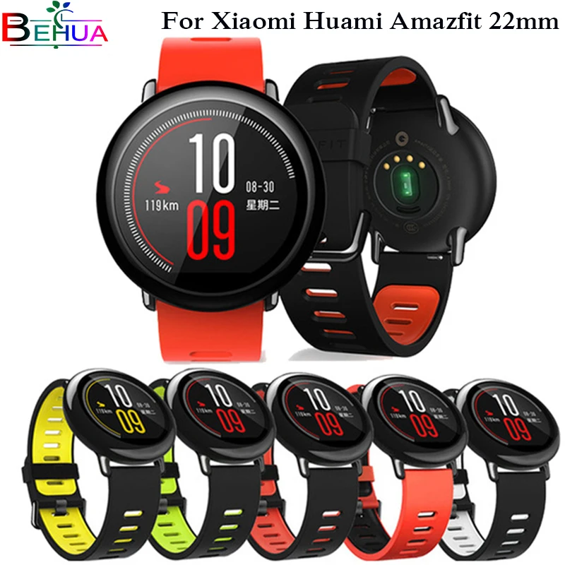 Ремешок силиконовый спортивный для huami Amazfit Stratos Pace 3 2 2S браслет смарт-часов Xiaomi MI 22