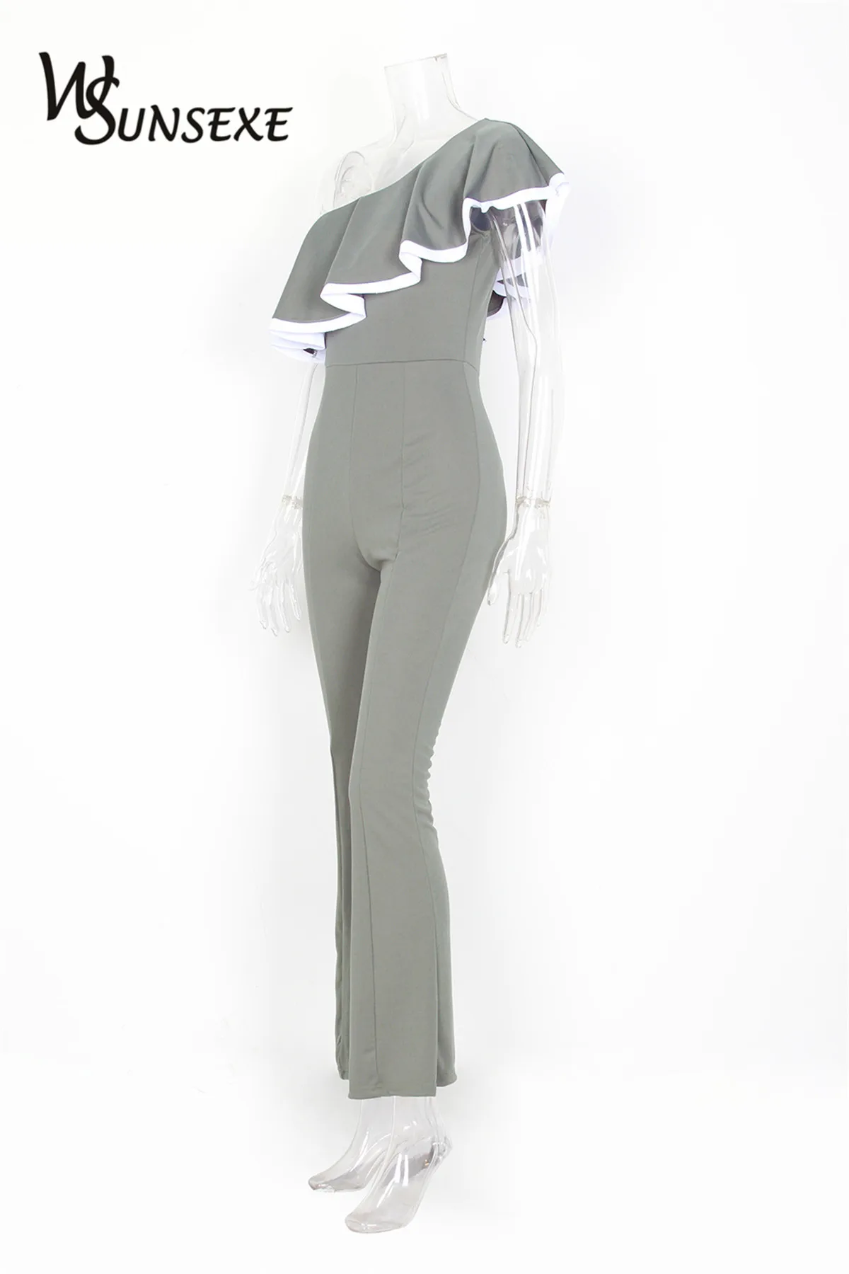 One Shoulder Ruffles Jumpsuit Women 2017 New Sexy Club Jumpsuits Elegant Ladies Party Wear Wide Leg Long Pants Romper Overalls
One Shoulder Ruffles Jumpsuit Women 2017 New Sexy Club Jumpsuits Elegant Ladies Party Wear Wide Leg Long Pants Romper Overalls