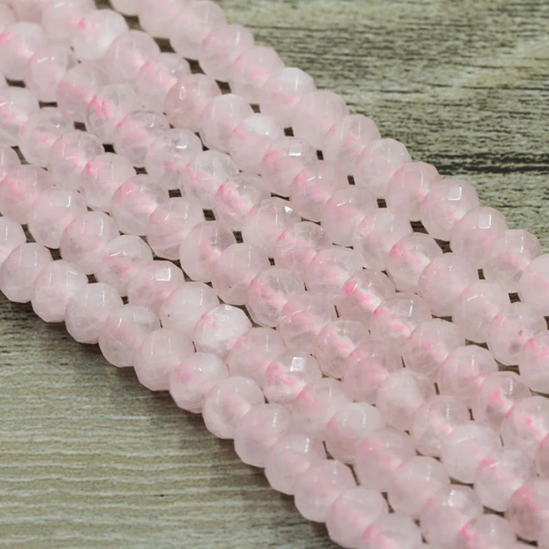 Fashion Madagascar Pink Crystal Natural Round Faceted Rose Color Beads 4x6mm 8x10mm Women Bracelet Handmade Jewelry Making
Fashion Madagascar Pink Crystal Natural Round Faceted Rose Color Beads 4x6mm 8x10mm Women Bracelet Handmade Jewelry Making