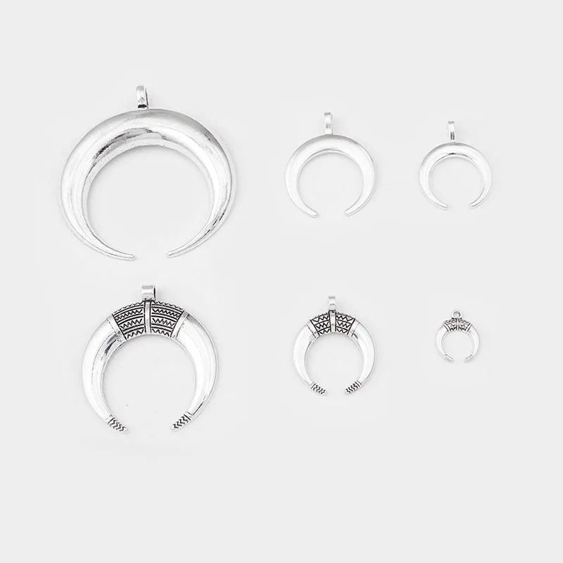 1Pack Antique Silver Color Ox Horn Crescent Half Moon Charms Pendants For Bracelets Necklaces DIY Jewelry Making Findings
1Pack Antique Silver Color Ox Horn Crescent Half Moon Charms Pendants For Bracelets Necklaces DIY Jewelry Making Findings