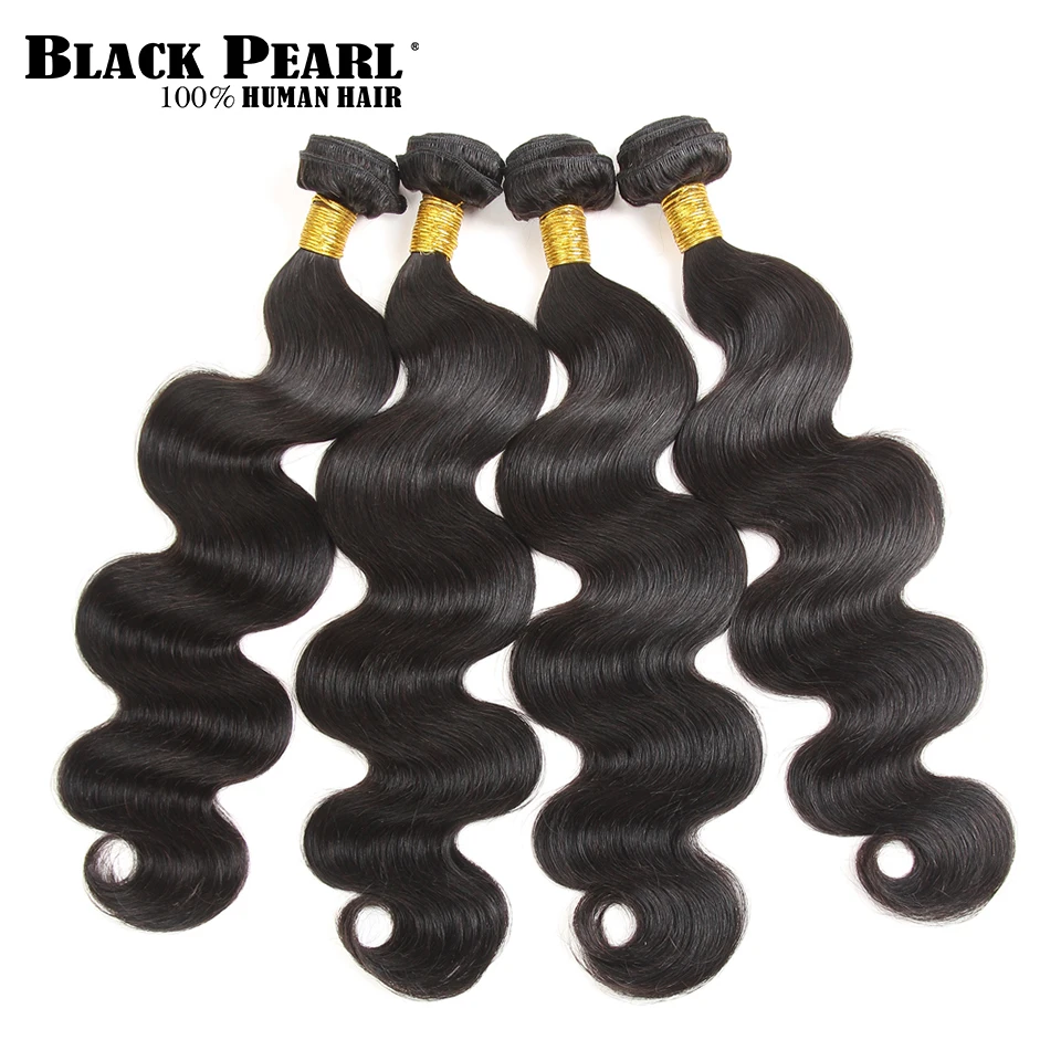 Black Pearl Pre-Colored Remy Human Hair bundles with Closure Body Wave Brazilian Hair Weave 3 Bundles 4x4 Lace Closure 1 Pack
Black Pearl Pre-Colored Remy Human Hair bundles with Closure Body Wave Brazilian Hair Weave 3 Bundles 4x4 Lace Closure 1 Pack