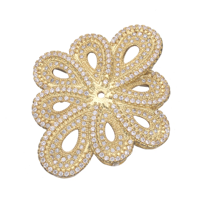 Supplies For Jewelry Making Embellishment Findings Micro Pave Zircon Rhinestone Flower Connectors For Pearl Necklaces Pendants
Supplies For Jewelry Making Embellishment Findings Micro Pave Zircon Rhinestone Flower Connectors For Pearl Necklaces Pendants