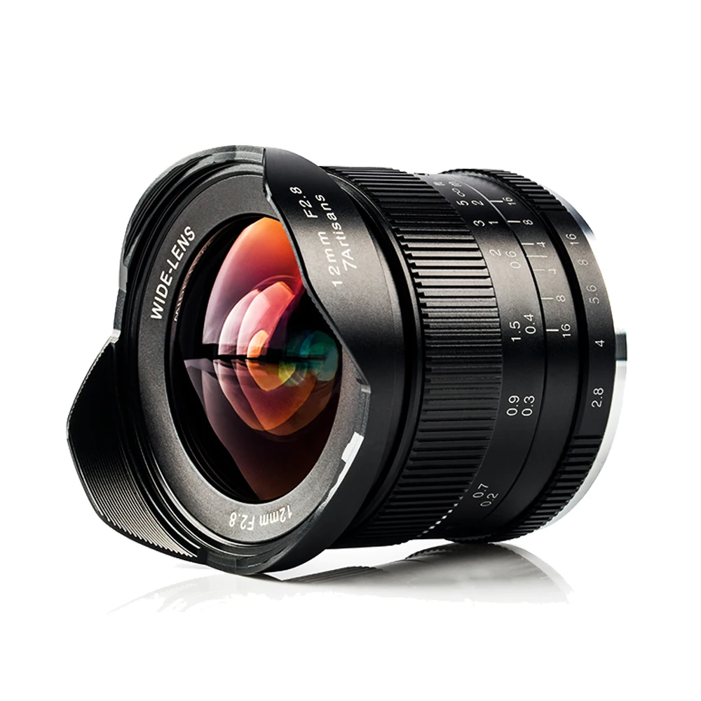 Ультраширокоугольный объектив 7artisans 12 мм f2.8 для Sony E mount беззеркальных камер A6500