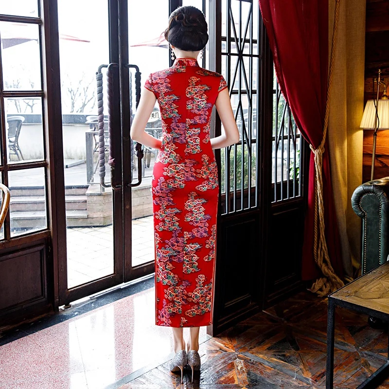 Sexy Long Cheongsam 2019 Summer Vintage Chinese style Dress Fashion Womens Rayon Qipao Slim Party Dresses Button Vestido
Sexy Long Cheongsam 2019 Summer Vintage Chinese style Dress Fashion Womens Rayon Qipao Slim Party Dresses Button Vestido