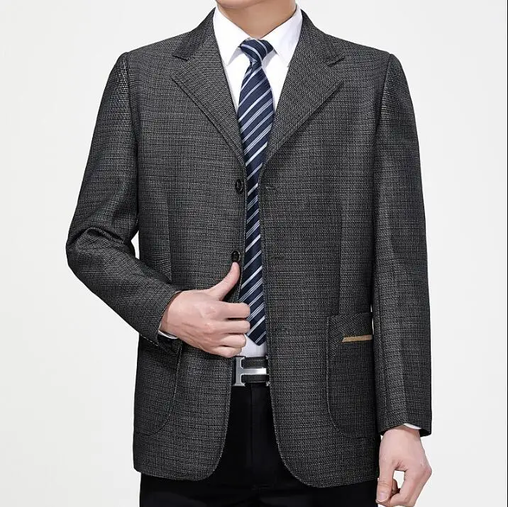 Business splice mens suit Middle-aged jacket men casual blazer masculino slim coats man casaco jaqueta masculina spring autumn
Business splice mens suit Middle-aged jacket men casual blazer masculino slim coats man casaco jaqueta masculina spring autumn