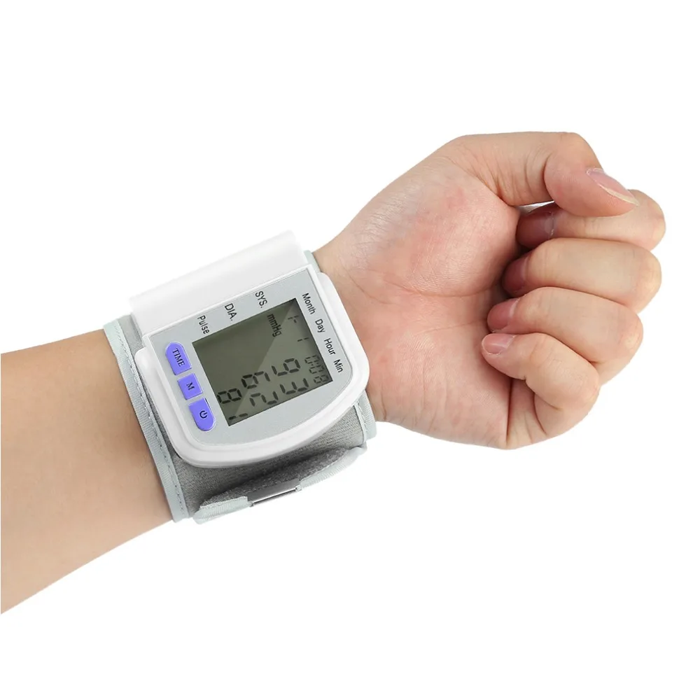 LCD Digital Display Medical Wrist Blood Pressure Monitor SYS DIA Pulse Rate Heart Rate Monitor Memory Record Tonometer
LCD Digital Display Medical Wrist Blood Pressure Monitor SYS DIA Pulse Rate Heart Rate Monitor Memory Record Tonometer