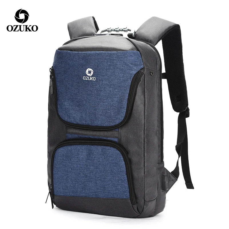 Ozuko Travel USB Charge Waterproof Anti-theft Lock Large Multifunction Men's Backpack Laptop Mochilas Female Backpacks Bagpack
Ozuko Travel USB Charge Waterproof Anti-theft Lock Large Multifunction Men's Backpack Laptop Mochilas Female Backpacks Bagpack