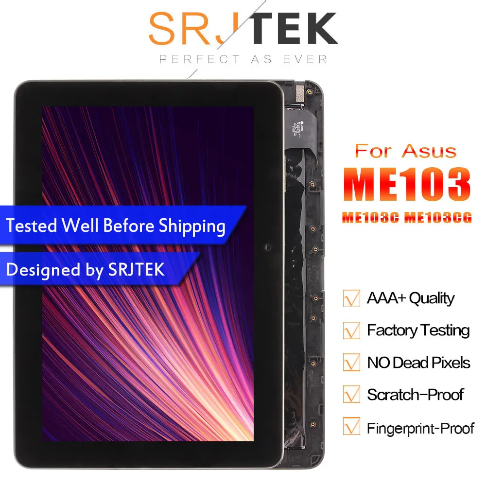 ЖК-дисплей для ASUS Transformer Pad ME103 K010 ME103C ME103CG, сенсорная панель, дигитайзер, сенсор в сборе с рамкой
ЖК-дисплей для ASUS Transformer Pad ME103 K010 ME103C ME103CG, сенсорная панель, дигитайзер, сенсор в сборе с рамкой