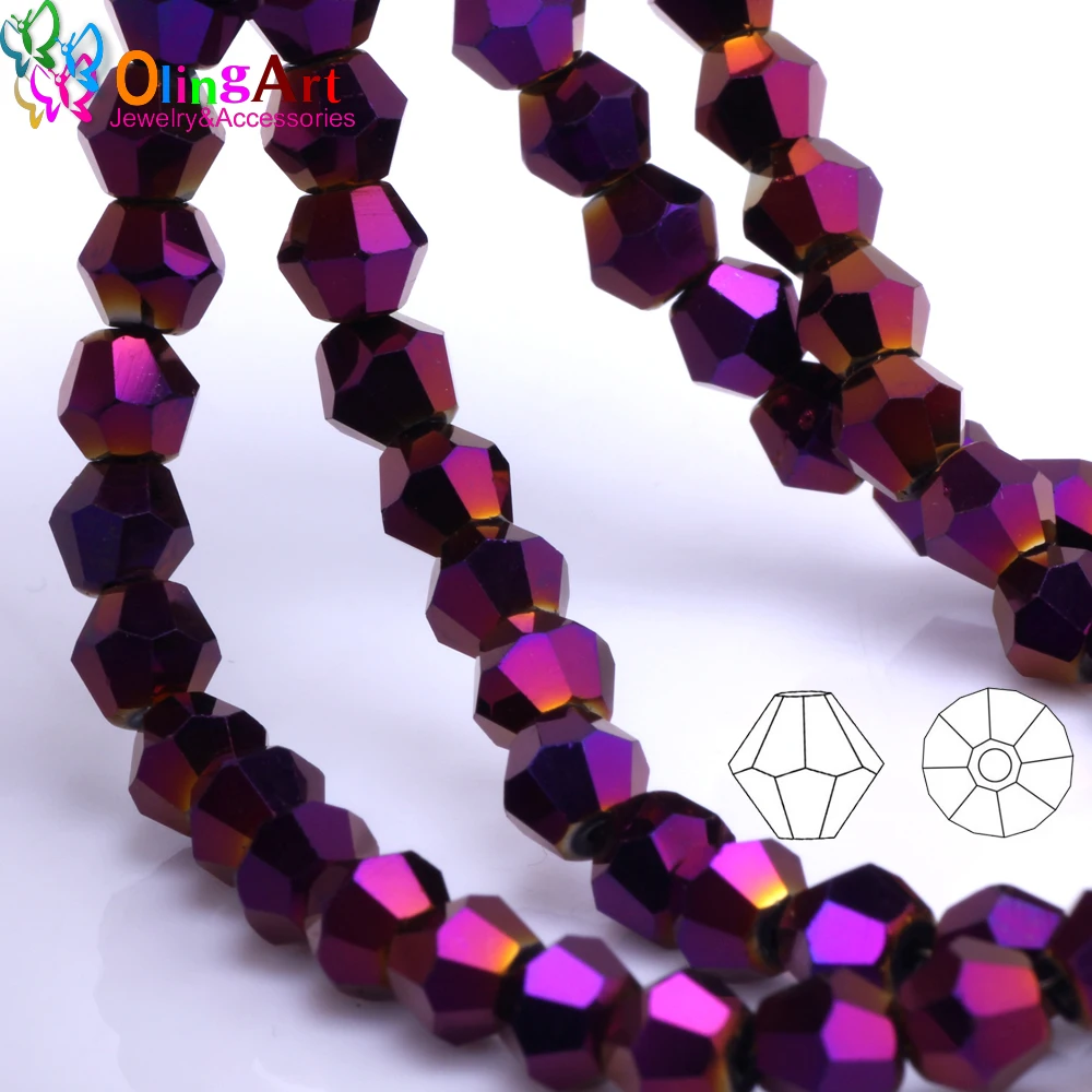 OlingArt 3mm/4mm/6mm/8mm Bicone Upscale Austrian crystals purple color beads Loose bead bracelet DIY Jewelry Making Accessories
OlingArt 3mm/4mm/6mm/8mm Bicone Upscale Austrian crystals purple color beads Loose bead bracelet DIY Jewelry Making Accessories