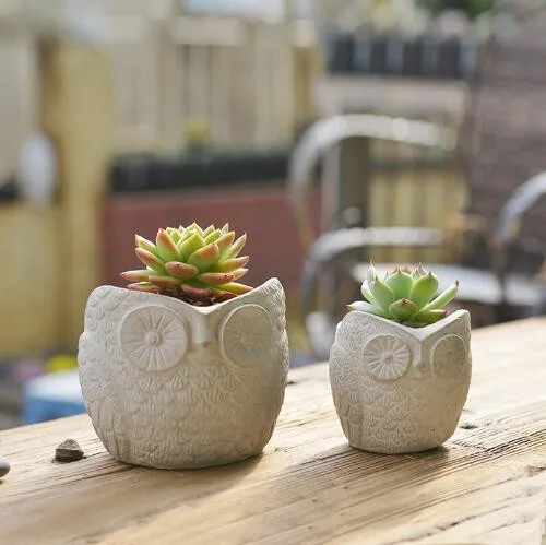 Cute owl design flower pot silicone mold animals flower pot two size Concrete Pot molds concrete mould Cement 3d vase S7049
Cute owl design flower pot silicone mold animals flower pot two size Concrete Pot molds concrete mould Cement 3d vase S7049