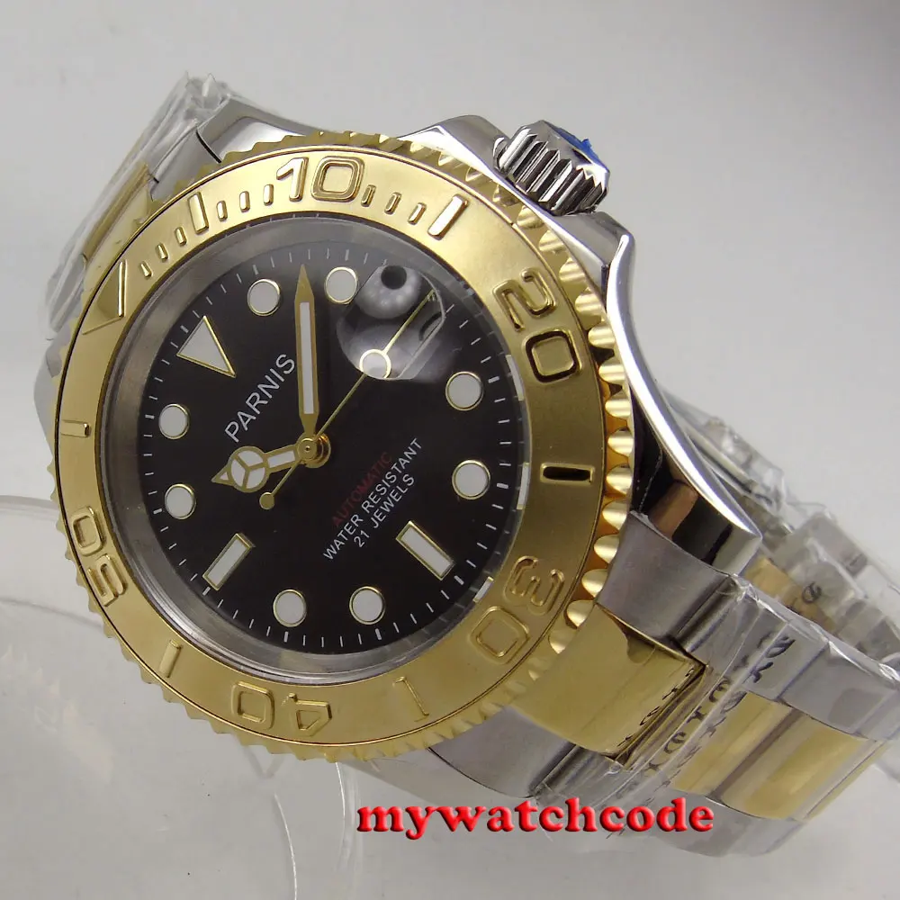 41mm Parnis black dial Sapphire Ceramic 21 jewels miyota automatic mens watch
41mm Parnis black dial Sapphire Ceramic 21 jewels miyota automatic mens watch