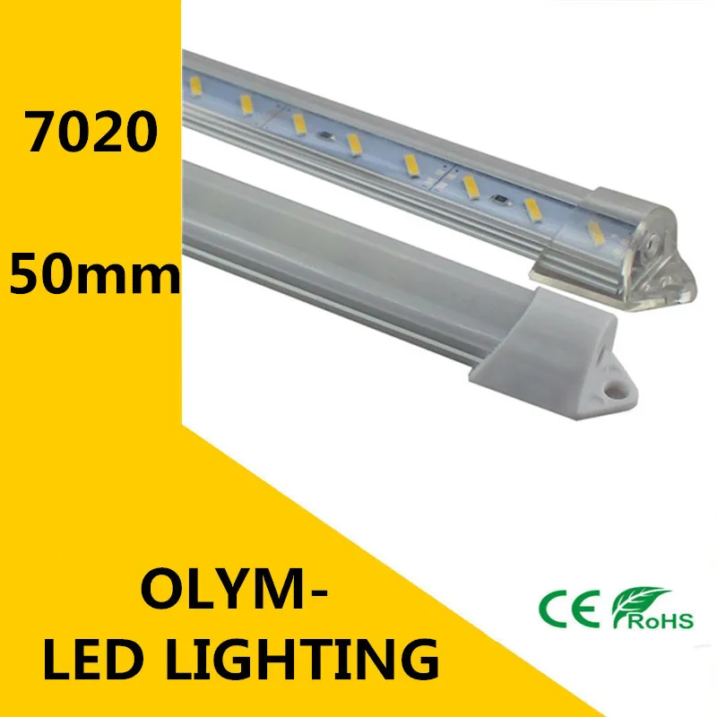 4X Заводская оптовая продажа 50 см DC 12V 36 SMD 7020 LED Жесткая светодиодная полоса с