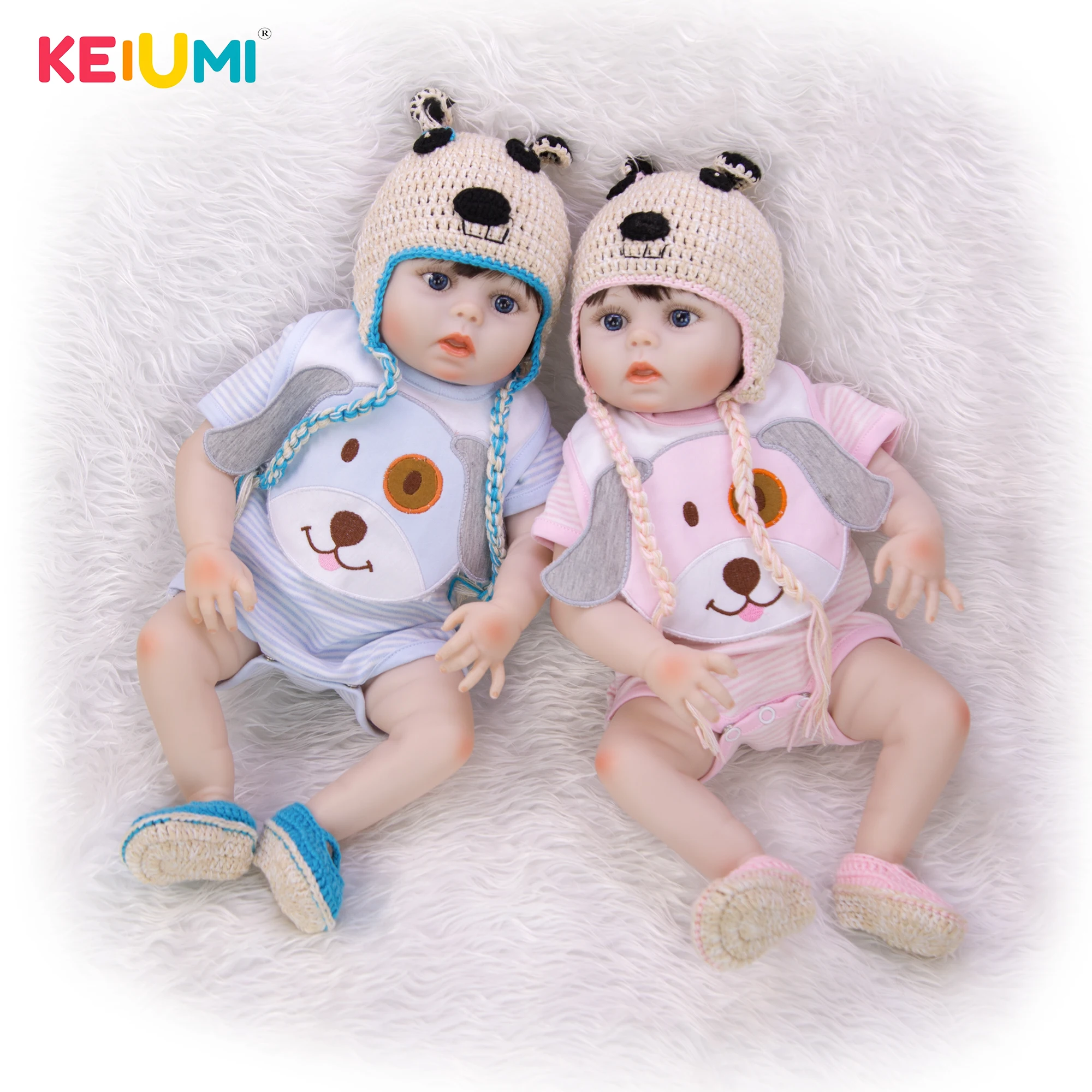 KEIUMI Wholeasle Reborn Baby Doll For Girl And Boy Twins Full Silicone Handmade Boneca Reborn Realistc For Children's Day Gift
KEIUMI Wholeasle Reborn Baby Doll For Girl And Boy Twins Full Silicone Handmade Boneca Reborn Realistc For Children's Day Gift