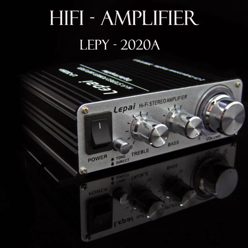 Lepy LP 2020A HiFi цифровой мини Аудио Стерео усилители 20Wx2 с инфракрасным пультом
