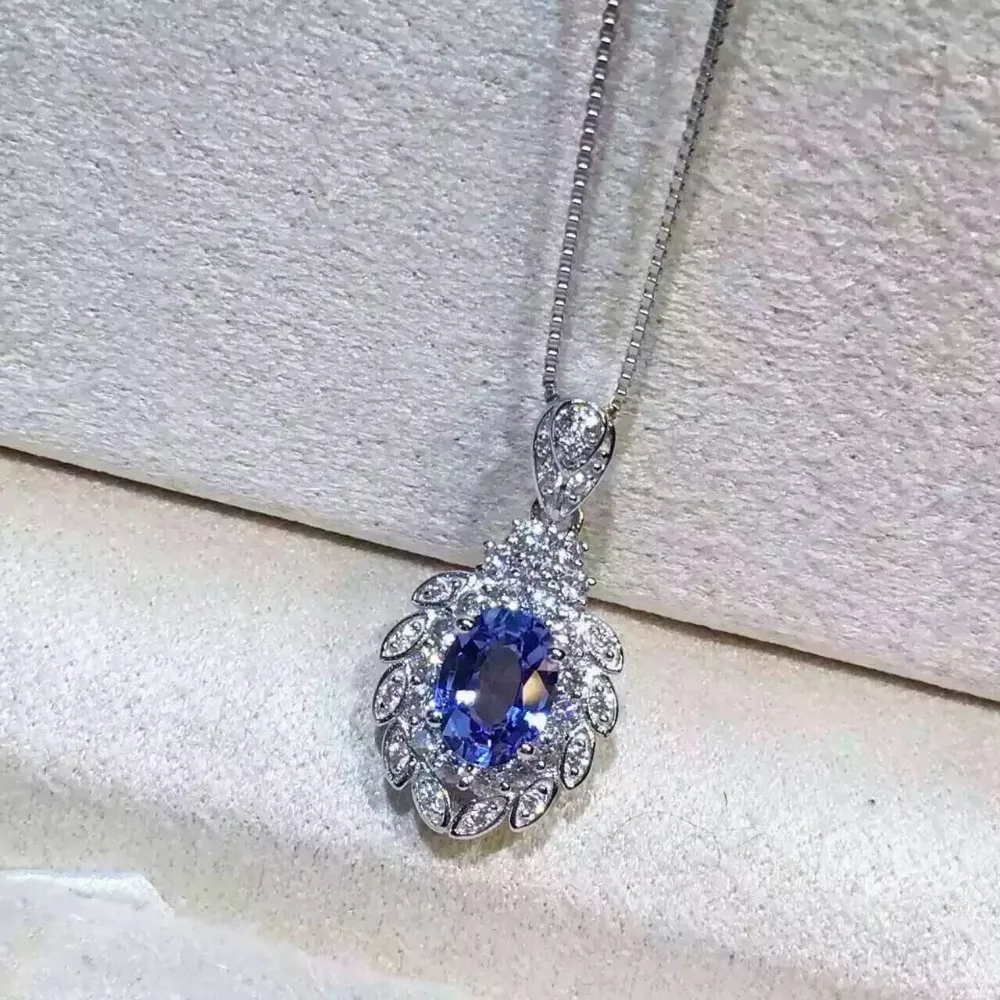 natural blue tanzanite pendant S925 silver Natural gemstone Pendant Necklace trendy Luxury elegant fruit women gift jewelry
natural blue tanzanite pendant S925 silver Natural gemstone Pendant Necklace trendy Luxury elegant fruit women gift jewelry