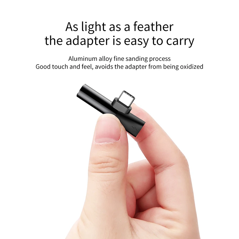 Baseus Usb C до 3 5 мм Aux Jack аудио адаптер для наушников type-C зарядки мобильного телефона
