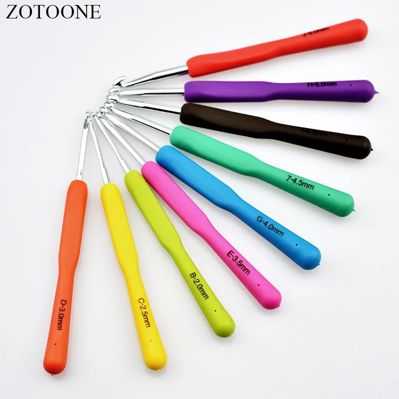 9pcs/set Sewing Needles Plastic Handle Aluminium Crochet Crochet Hooks Knitting Needles Weave Craft Yarn Sewing Tool Accessories
9pcs/set Sewing Needles Plastic Handle Aluminium Crochet Crochet Hooks Knitting Needles Weave Craft Yarn Sewing Tool Accessories