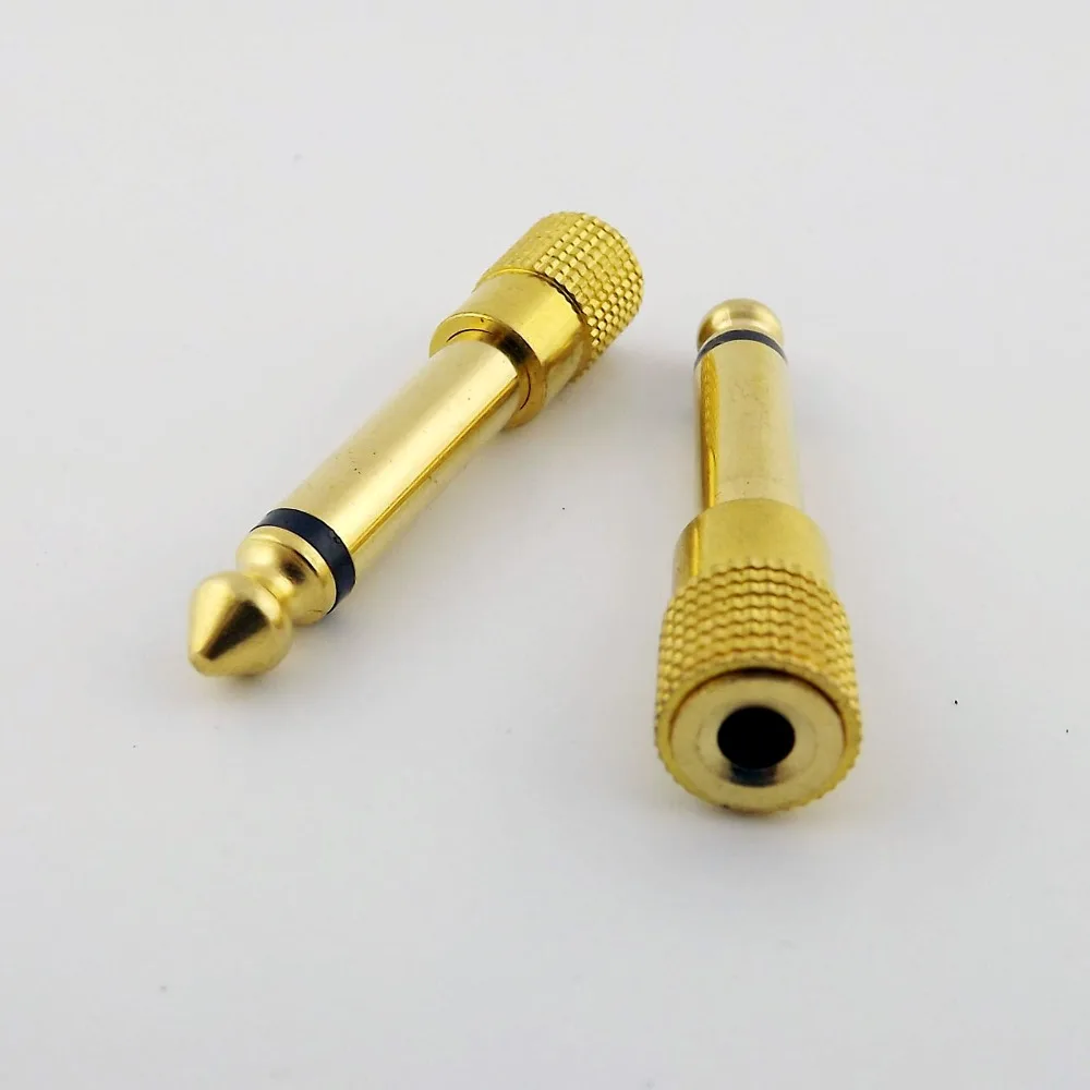 10pcs 6.35mm 1/4" Mono Male Plug to 1/8" 3.5mm Female Jack Audio Gold Plated Adapter Connector Converter
10pcs 6.35mm 1/4" Mono Male Plug to 1/8" 3.5mm Female Jack Audio Gold Plated Adapter Connector Converter