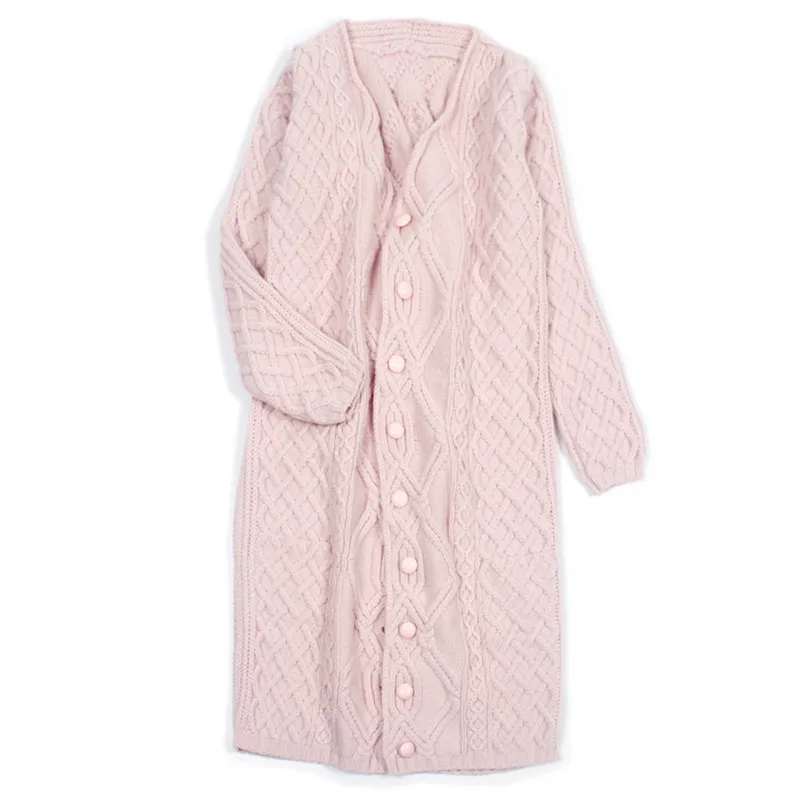 high grade 100% cashmere women fashion hand made long cardigan sweater overcoat pink S/155-XL/170 wholesale retail customize
high grade 100% cashmere women fashion hand made long cardigan sweater overcoat pink S/155-XL/170 wholesale retail customize