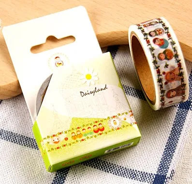 

Free Shipping Beautiful washi paper tape/15mm*5m varied lovely Baby masking japan washi tape