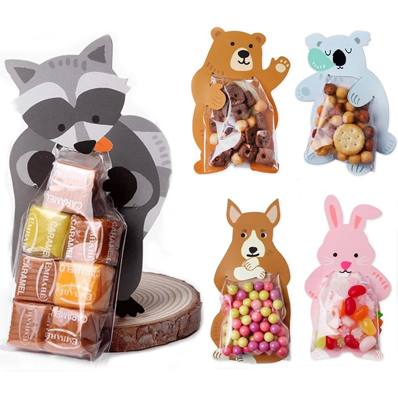 10sets Cartoon Animal Plastic Candy Bag Bear Rabbit Candy Packaging Transparent Gift Bag Kids Baby Shower Wedding Decoration
10sets Cartoon Animal Plastic Candy Bag Bear Rabbit Candy Packaging Transparent Gift Bag Kids Baby Shower Wedding Decoration