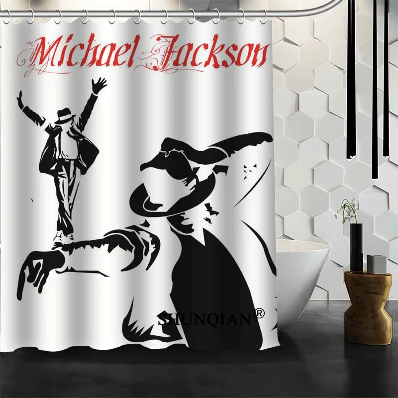 Custom Michael Jackson Shower Curtain High Quality bathroom Accessories Polyester Fabric Curtain With holes
Custom Michael Jackson Shower Curtain High Quality bathroom Accessories Polyester Fabric Curtain With holes