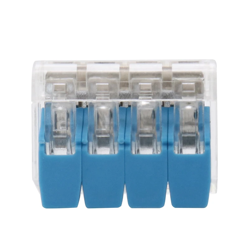 New 10/20Pcs/Lot Mini Fast Connector Universal Compact Wire Wiring Connector 4 Pin Push-In Conductor Terminal Block PCT222-414
New 10/20Pcs/Lot Mini Fast Connector Universal Compact Wire Wiring Connector 4 Pin Push-In Conductor Terminal Block PCT222-414