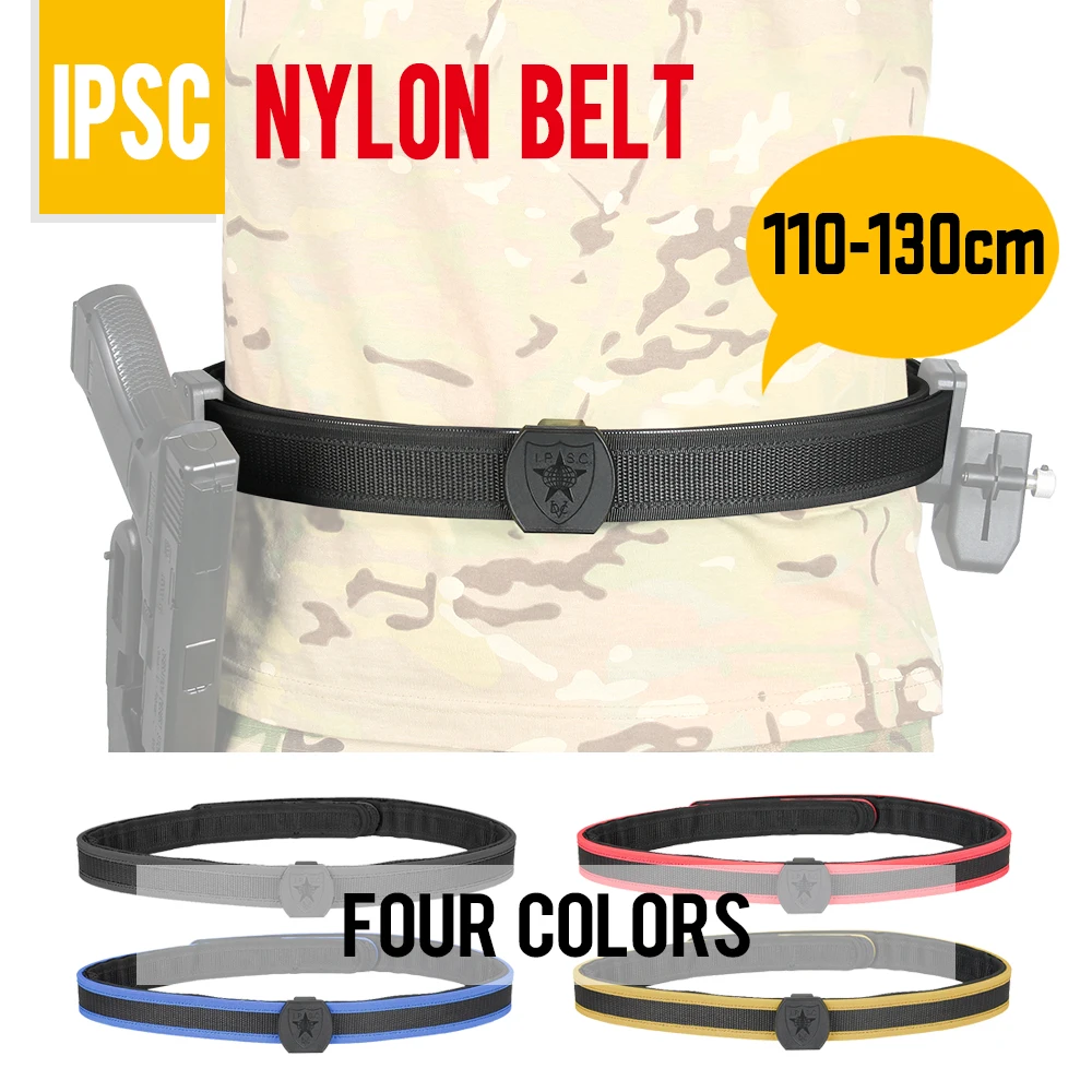 Tactical IPSC Belt 110-130CM Nylon Four Color Belt Competition IPSC CR Speed Shooting Outdoor Belt Adjustable PP11-0016
Tactical IPSC Belt 110-130CM Nylon Four Color Belt Competition IPSC CR Speed Shooting Outdoor Belt Adjustable PP11-0016