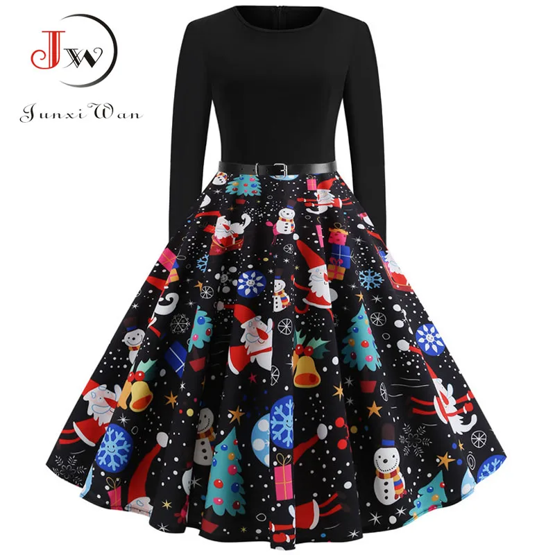 Print Vintage Dress Women Long Sleeve Winter Dress Elegant Swing Party Dresses Robe Femme Casual Christmas Rockabilly Vestidos
Print Vintage Dress Women Long Sleeve Winter Dress Elegant Swing Party Dresses Robe Femme Casual Christmas Rockabilly Vestidos