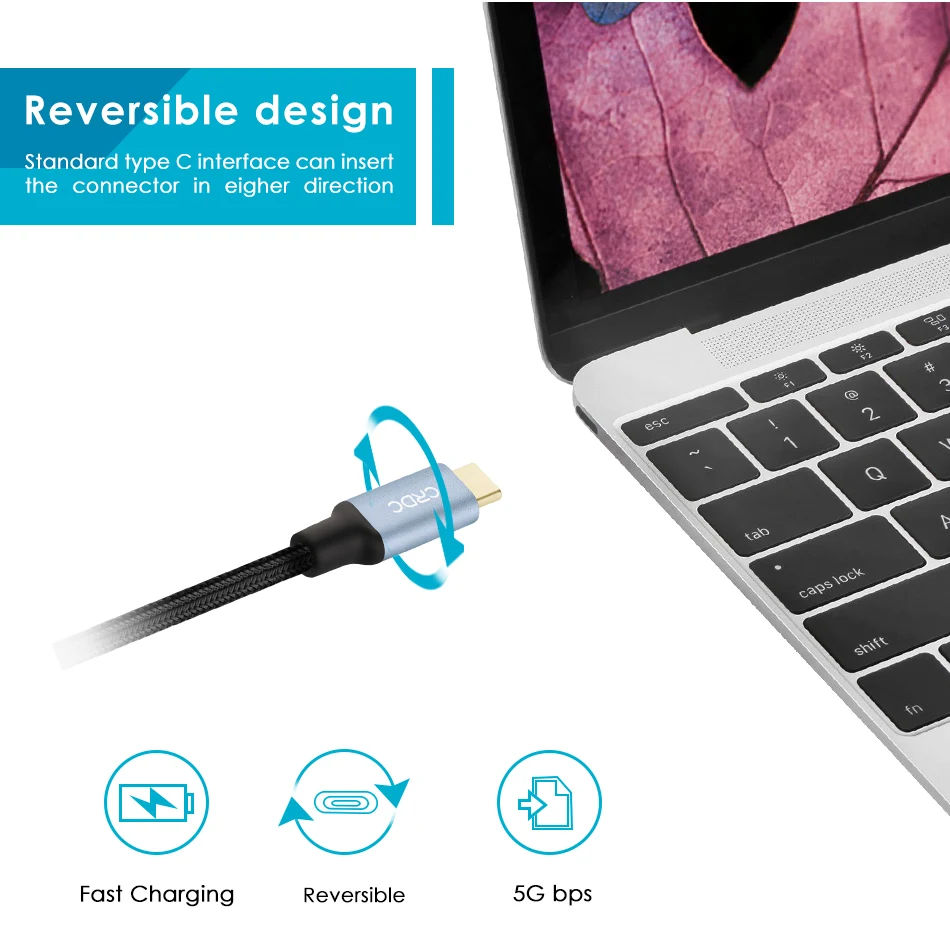 CRDC type C USB 3 0 кабель 1-3 м оплетка Быстрая зарядка быстрая Синхронизация данных