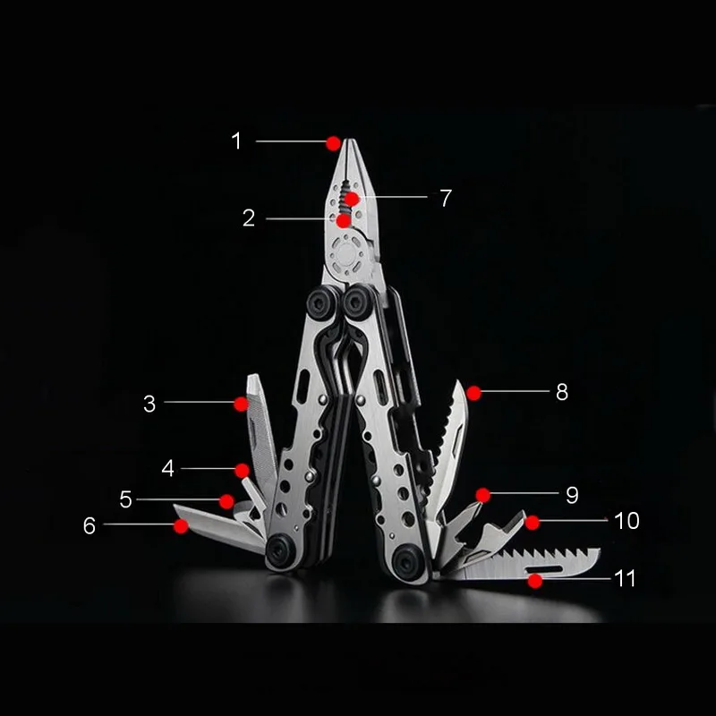 10PCS outdoor EDC multi-function combination tool, pliers, carabiner, whistle, tactical pen, knife, emergency first aid box.
10PCS outdoor EDC multi-function combination tool, pliers, carabiner, whistle, tactical pen, knife, emergency first aid box.