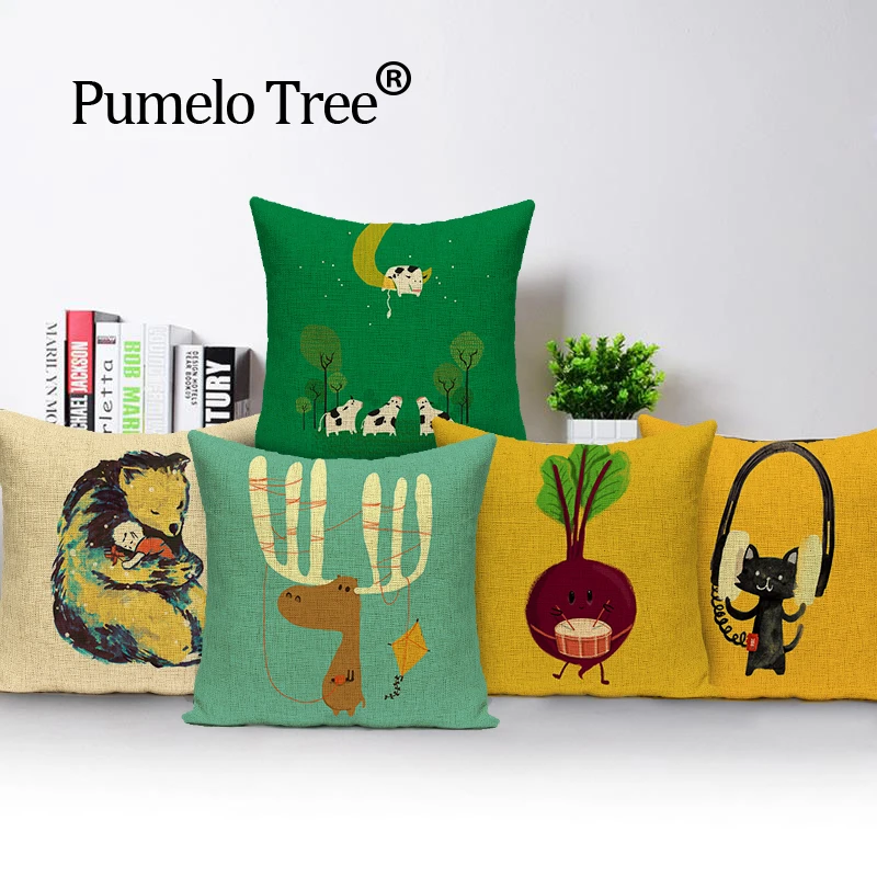 Cartoon Square colorful Home Cushion Decorative soft seat car Covers linen animal cute cartoon Sprout suit cushion almohada
Cartoon Square colorful Home Cushion Decorative soft seat car Covers linen animal cute cartoon Sprout suit cushion almohada