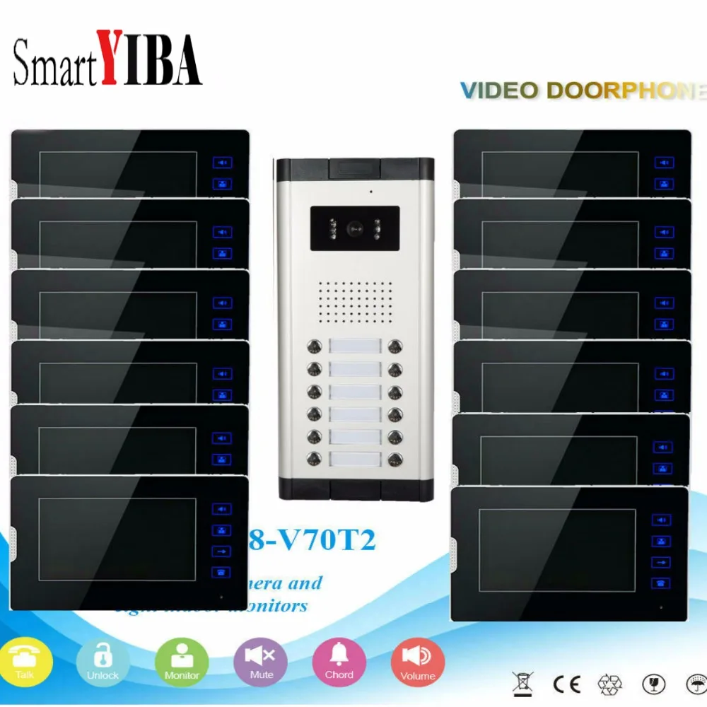 Видеодомофон SmartYIBA для квартир, с цветным сенсорным экраном, с ИК-камерой, для дома 3-12
Видеодомофон SmartYIBA для квартир, с цветным сенсорным экраном, с ИК-камерой, для дома 3-12