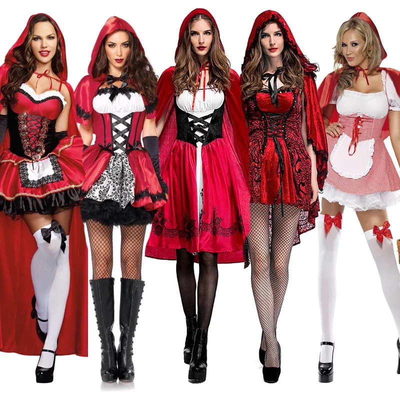 Size S-6XL Halloween Ladies Little Red Riding Hood Costume Fantasy Hen Party Robe Cosplay Game Uniform Fancy Dress
Size S-6XL Halloween Ladies Little Red Riding Hood Costume Fantasy Hen Party Robe Cosplay Game Uniform Fancy Dress