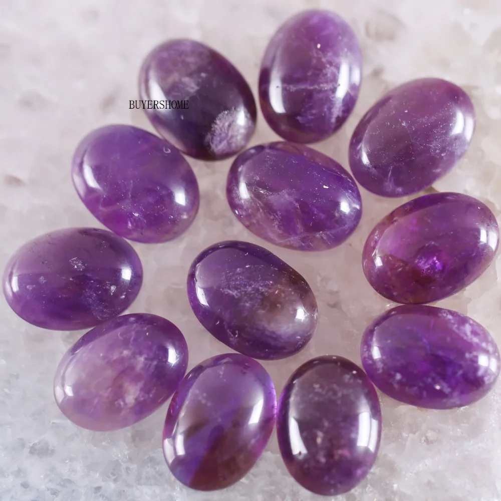 BUYERSHOME 5Pcs 15x20MM Natural Stone Purple Crystal No Drilled Hole Oval Cabochon CAB Bead For DIY Jewelry Making Ring K1526
BUYERSHOME 5Pcs 15x20MM Natural Stone Purple Crystal No Drilled Hole Oval Cabochon CAB Bead For DIY Jewelry Making Ring K1526