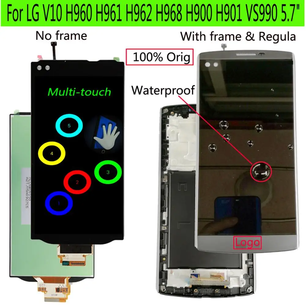 Shyueda IPS 100% новый A + W рамка + Regula 5,7 "для LG V10 H960 H961 H962 H968 H900 H901 VS990 ЖК-дисплей сенсорный экран дигитайзер
Shyueda IPS 100% новый A + W рамка + Regula 5,7 "для LG V10 H960 H961 H962 H968 H900 H901 VS990 ЖК-дисплей сенсорный экран дигитайзер