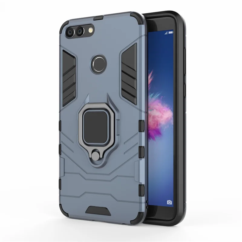 Для huawei P Smart Case 2018 автомобильный держатель Броня Чехлы Жесткий ПК и мягкий