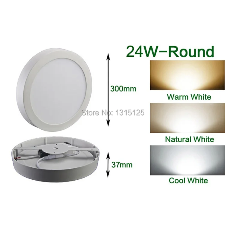 Free shipping Round 24W led panel light surface mounted led ceiling light panel,120pcs SMD2835 High Bright Intensity,5pcs/lot
Free shipping Round 24W led panel light surface mounted led ceiling light panel,120pcs SMD2835 High Bright Intensity,5pcs/lot