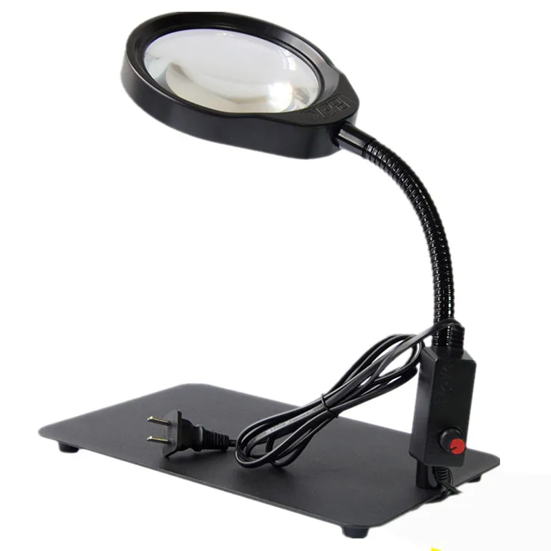 Magnifier with LED Light 8X Lens Desk Lamp Flexible Foldable Desktop Magnifier Magnifying Loupe Height Adjustable Gooseneck
Magnifier with LED Light 8X Lens Desk Lamp Flexible Foldable Desktop Magnifier Magnifying Loupe Height Adjustable Gooseneck